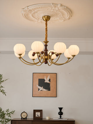 Omirara Lustre en Bois Vintage