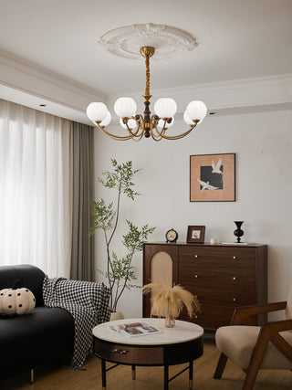 Omirara Lustre en Bois Vintage
