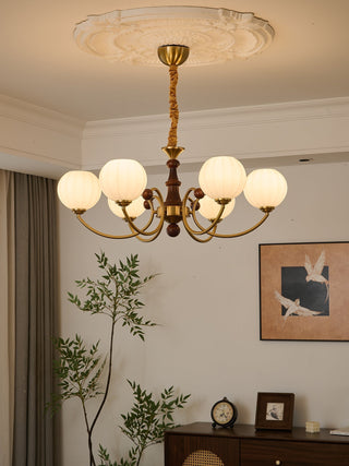 Omirara Lustre en Bois Vintage