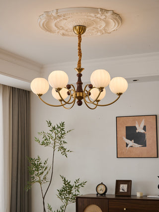 Omirara Lustre en Bois Vintage