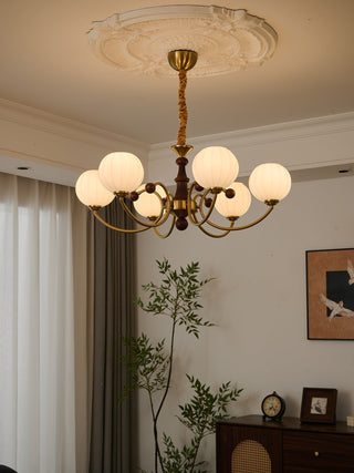 Omirara Lustre en Bois Vintage