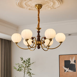 Omirara Lustre en Bois Vintage