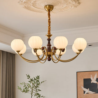 Omirara Lustre en Bois Vintage