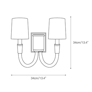 Etalarae Applique Murale Moderne et Minimaliste en Tissu Cristal