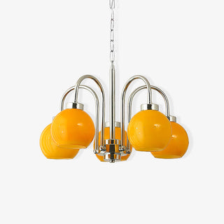 Lustra Lustre Boules en Verre Jaune