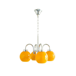 Lustra Lustre Boules en Verre Jaune