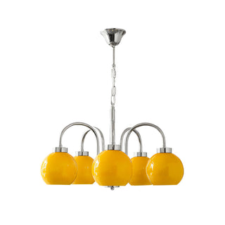Lustra Lustre Boules en Verre Jaune
