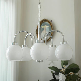 Lustra Lustre Boules en Verre Jaune