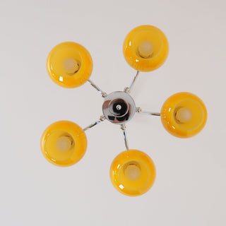Lustra Lustre Boules en Verre Jaune
