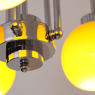 Lustra Lustre Boules en Verre Jaune