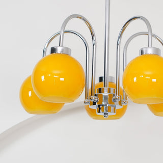 Lustra Lustre Boules en Verre Jaune