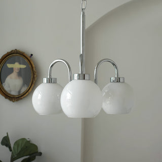 Lustra Lustre Boules en Verre Jaune