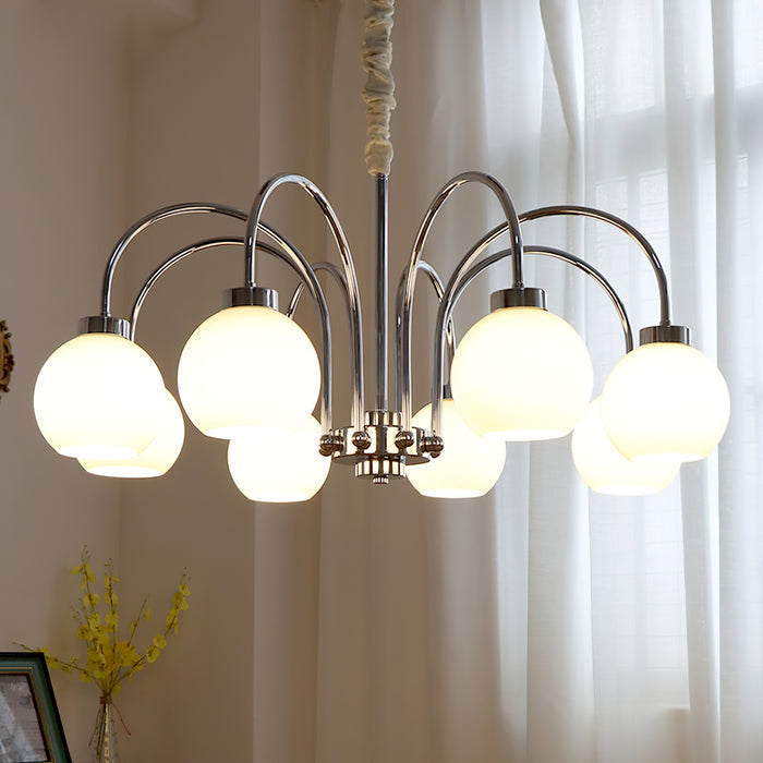 Iseleya Lustre Boules en Verre Jaune