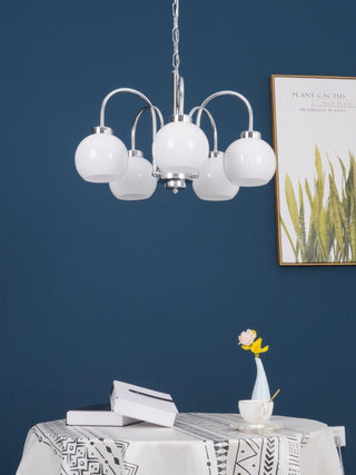 Lustra Lustre Boules en Verre Jaune