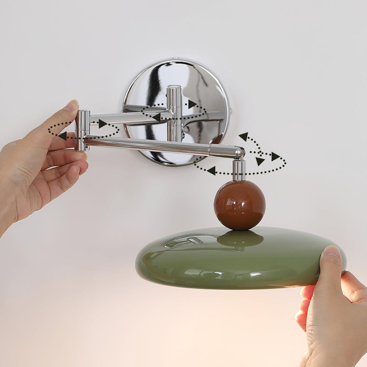 Ovelle Swing Arm Wall Lamp-Neutral Decor