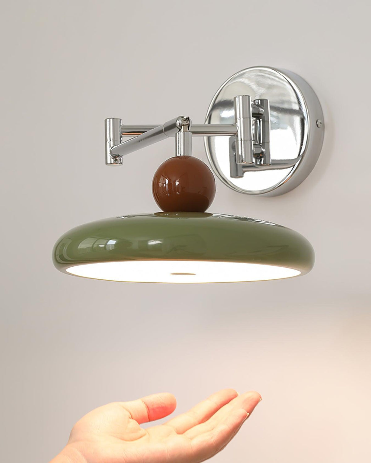 Ovelle Swing Arm Wall Lamp-Neutral Decor