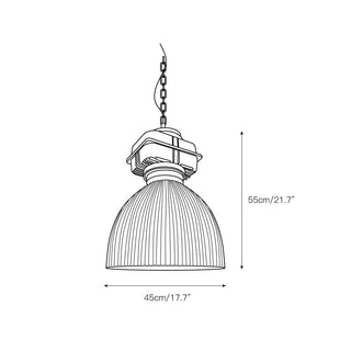 Vosilis Suspension Vintage en Métal et Verre Style Ferme