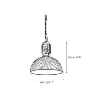 Vosilis Suspension Vintage en Métal et Verre Style Ferme