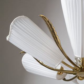 Arsole Lustre en Cristal et Tissu à Créativité Individuelle