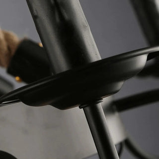 Epoch Suspension LED Industrielle Métal/Corde Noir Salon/Bar