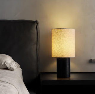 Grove Vintage Fabric Table Lamp-Neutral Decor