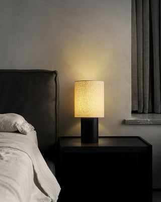 Grove Vintage Fabric Table Lamp-Neutral Decor
