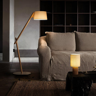Grove Vintage Fabric Table Lamp-Neutral Decor
