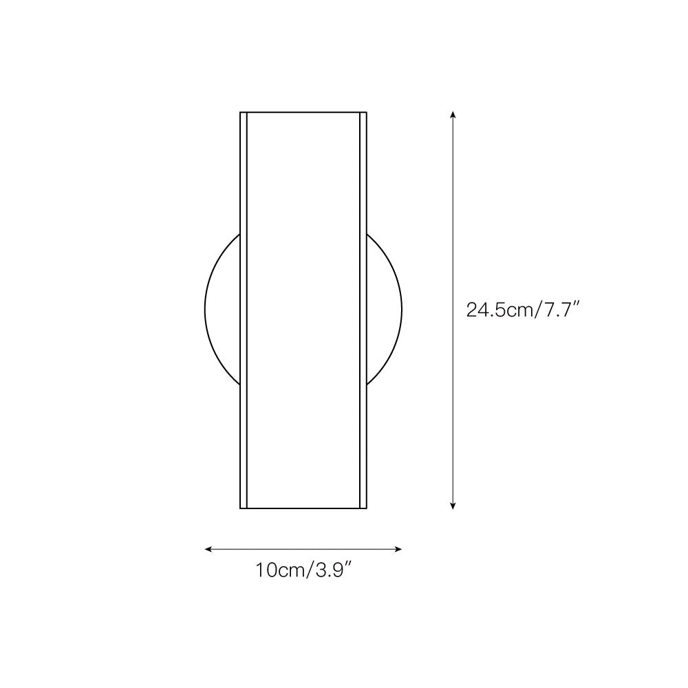 Celanne Applique Murale Moderne Minimaliste en Métal et Plastique