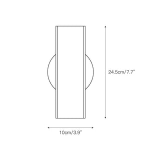Ivsileth Applique Murale Moderne Minimaliste en Métal et Plastique