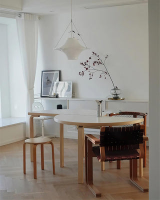 Solara Lampe suspendue en acrylique en forme d'OVNI pour salon contemporain