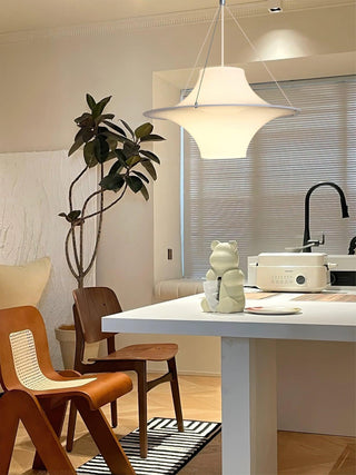 Solara Lampe suspendue en acrylique en forme d'OVNI pour salon contemporain