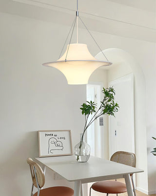Solara Lampe suspendue en acrylique en forme d'OVNI pour salon contemporain