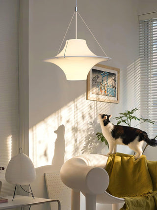 Solara Lampe suspendue en acrylique en forme d'OVNI pour salon contemporain