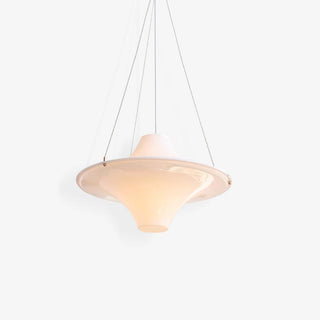 Solara Lampe suspendue en acrylique en forme d'OVNI pour salon contemporain