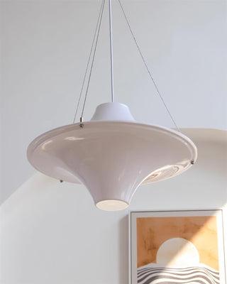 Solara Lampe suspendue en acrylique en forme d'OVNI pour salon contemporain