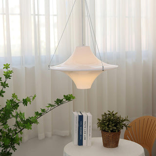 Solara Lampe suspendue en acrylique en forme d'OVNI pour salon contemporain