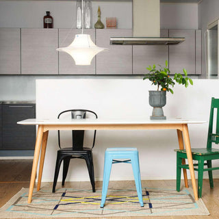 Solara Lampe suspendue en acrylique en forme d'OVNI pour salon contemporain