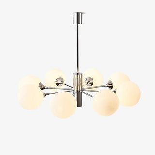 Lustra Lustre Globe en Verre Chromé