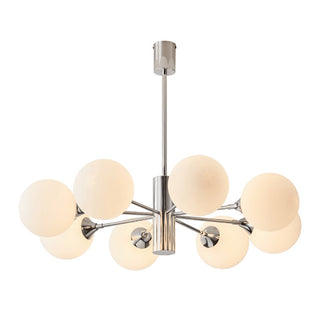 Lustra Lustre Globe en Verre Chromé