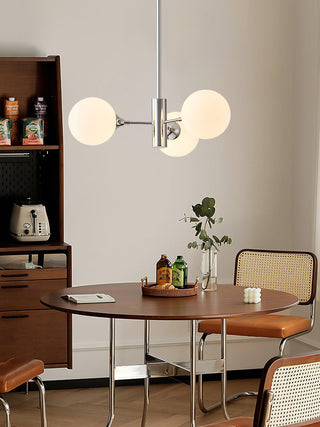 Lustra Lustre Globe en Verre Chromé