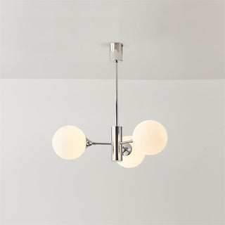 Lustra Lustre Globe en Verre Chromé