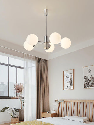 Lustra Lustre Globe en Verre Chromé