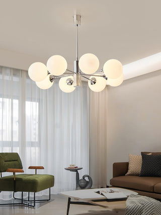 Lustra Lustre Globe en Verre Chromé