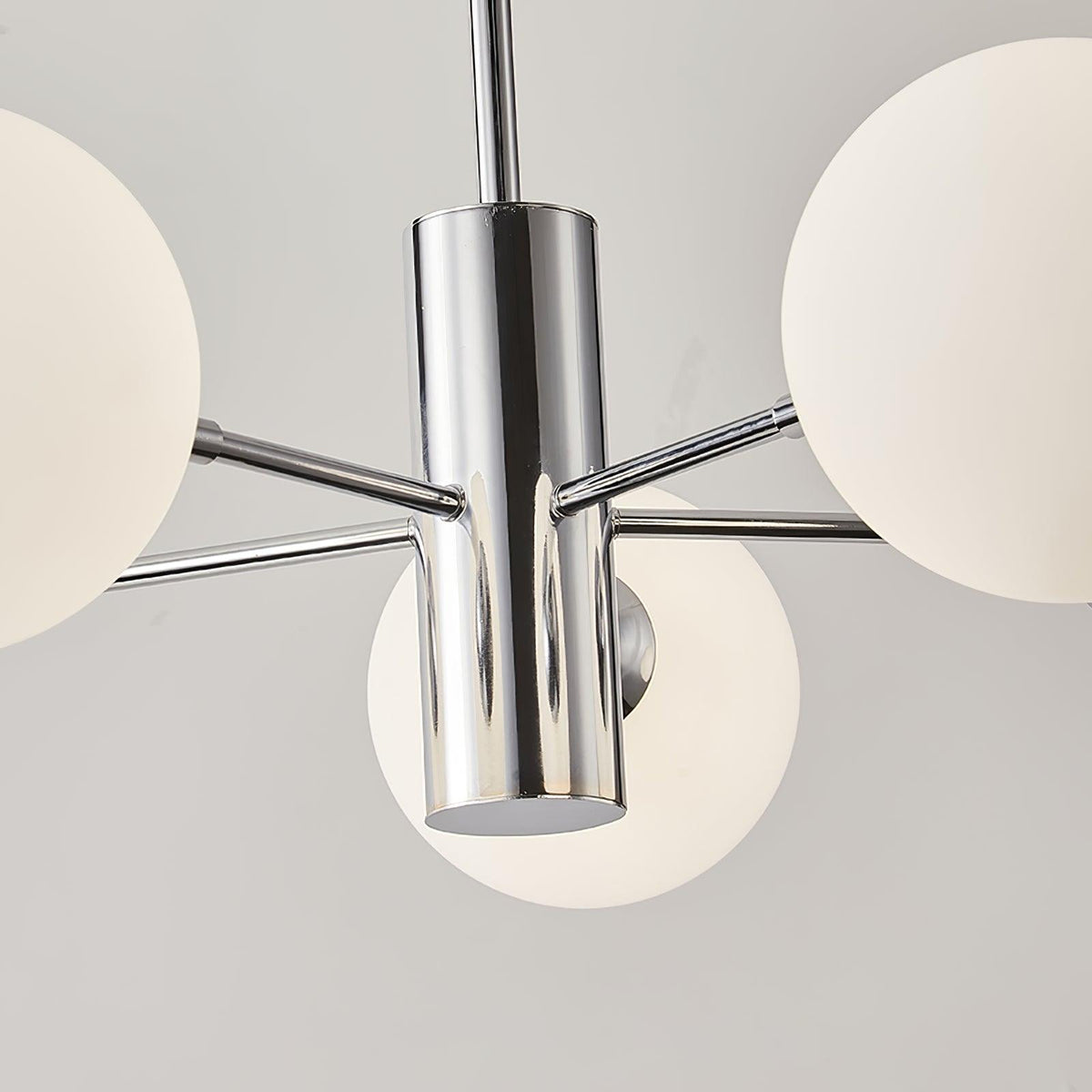 Nerira Lustre Globe en Verre Chromé
