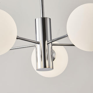 Lustra Lustre Globe en Verre Chromé