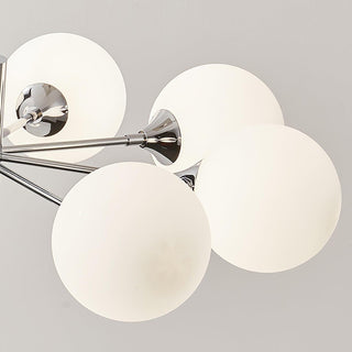 Lustra Lustre Globe en Verre Chromé
