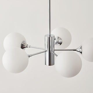 Lustra Lustre Globe en Verre Chromé