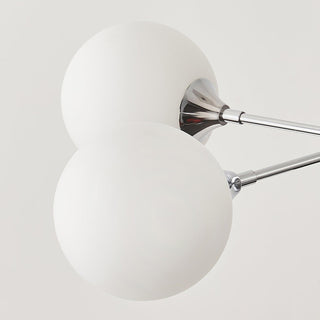 Lustra Lustre Globe en Verre Chromé