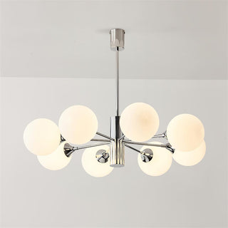 Lustra Lustre Globe en Verre Chromé