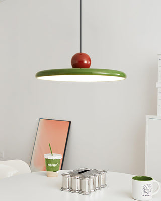 Lustra Suspension Swag Verte et Rouge